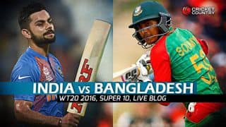 BAN 145/9 in 20 overs | Live Cricket Score India vs Bangladesh, ICC T20 World Cup 2016 IND vs BAN, 25th T20 Match at Bengaluru: IND win by 1 run BAN 145/9 in 20 overs | Live Cricket Score India vs Bangladesh, ICC T20 World Cup 2016 IND vs BAN, 25th T20 Match at Bengaluru: IND win by 1 run